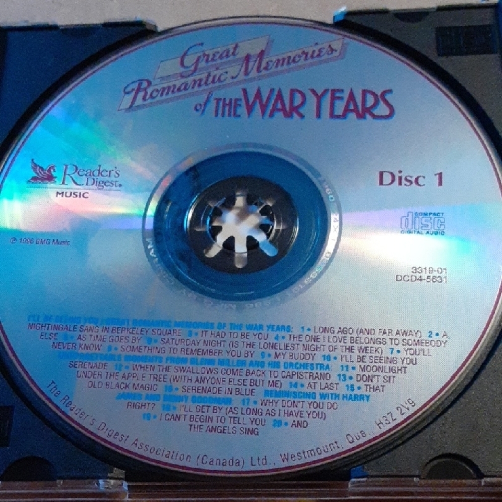 Great Romantic Memories of the War Years Music CD